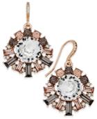 Charter Club Rose Gold-tone Crystal Drop Earrings, Only At Macy's