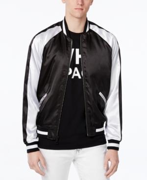 Wht Space Men's Souvenir Bomber Colorblocked Jacket, Only At Macy's