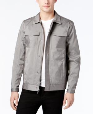 Calvin Klein Men's Pinstriped Trucker Jacket