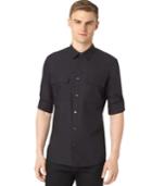 Calvin Klein Long Sleeve Poplin Roll Up Shirt