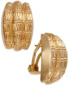Bamboo Earrings In 14k Gold