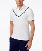 Tommy Hilfiger Men's Custom Fit Kieran Cricket Stripe Pique Polo