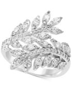 Pave Classica By Effy Diamond Vine Bypass Ring (1 Ct. T.w.) In 14k White Gold