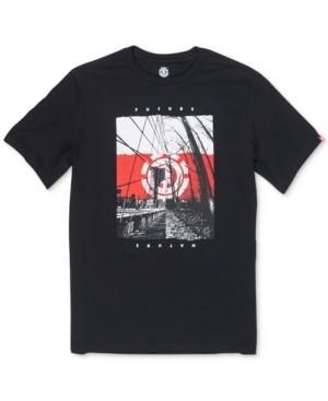 Element Men's Dual Logo Print Cotton T-shirt