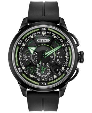 Citizen Eco-drive Men's Chronograph Promaster Satellite Wave Black Polyurethane Strap Watch 49mm - A Limited Edition
