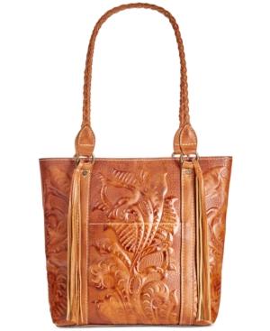 Patricia Nash Burnished Tooled Rena Tote