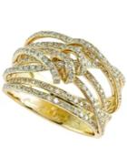 D'oro By Effy Diamond Ribbon Wrap Ring (3/4 Ct. T.w.) In 14k Gold