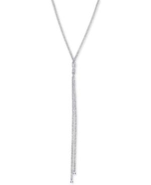 Say Yes To The Prom Silver-tone Crystal Lariat Necklace, A Macy's Exclusive Style