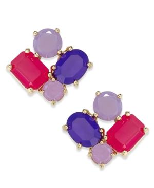 Kate Spade New York Gold-tone Stone Cluster Stud Earrings