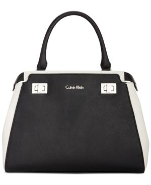 Calvin Klein Top Handle Leather Satchel