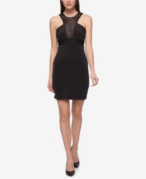 Guess Caged Halter Neck Sheath Dress