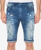 Buffalo David Bitton Men's Parker-x Slim-fit Destroyed Denim Shorts
