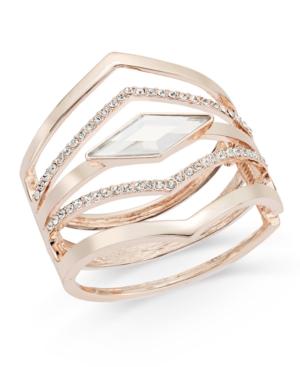 I.n.c. Multi-row Pointed Crystal Bangle Bracelet, Created For Macy's
