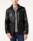 Kenneth Cole Men's Faux-leather Moto Jacket