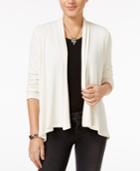 Bar Iii Open-front Ribbed Cardigan, Only At Macy's