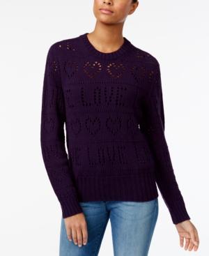 Love Moschino Love Pointelle Sweater