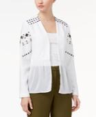 Xoxo Juniors' Sequin Chiffon-peplum Jacket