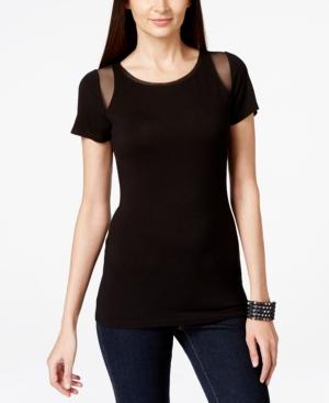 Inc International Concepts Mesh-inset T-shirt, Only At Macy's