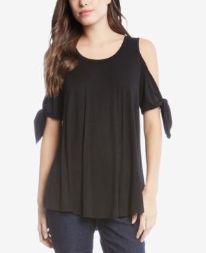 Karen Kane Cold-shoulder Tie-sleeve Top