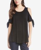 Karen Kane Cold-shoulder Tie-sleeve Top