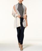 Vince Camuto Picket Fence Stripe Wrap & Scarf In One
