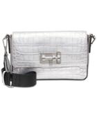 Dkny Elizabeth Metallic Snakeskin Crossbody, Created For Macy's