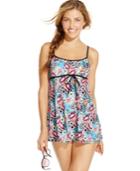 Swim Solutions Printed Swimdress Women's Swimsuit