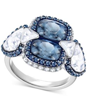 Swarovski Silver-tone Clear & Color Crystal Ring
