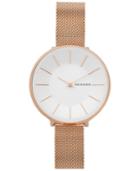 Skagen Women's Karolina Rose Gold-tone Stainless Steel Mesh Watch 38mm