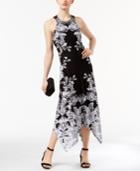 Inc International Concepts Petite Printed Handkerchief-hem Dress, Created For Macy's