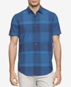 Calvin Klein Men's Large-check Short-sleeve Shirt