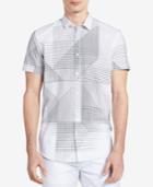 Calvin Klein Men's Linear-print Shirt