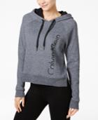 Calvin Klein Performance Cropped Fleece Hoodie, Created For Macy's