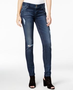 Hudson Jeans Collin Ripped Anchor Light Wash Skinny Jeans