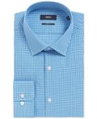 Boss Men's Sharp-fit Checked Cotton Dress Shirt