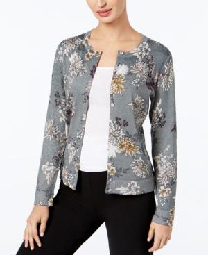 Charter Club Embellished Metallic Cardigan, Created For Macy's