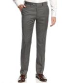 Bar Iii Mid-grey Pindot Pants Slim Fit