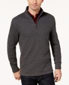 Club Room Men's Quarter-zip Ribbed Sweater, Created For Macy's