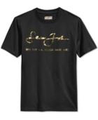 Sean John Men's Internationally Known Metallic-print Logo T-shirt, Only At Macy's