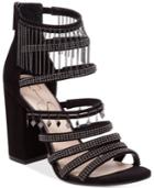 Jessica Simpson Katalena Metal Embellished Block-heel Sandals Women's Shoes