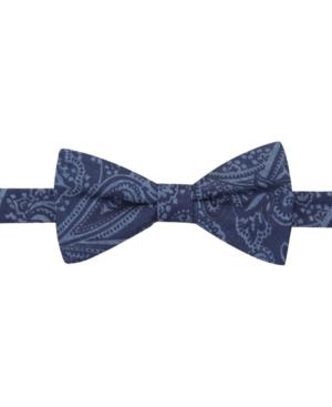 Countess Mara Denim Neat Pre-tied Bow Tie