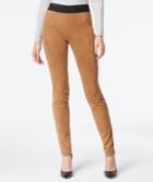 Inc International Concepts Faux-suede Pull-on Skinny Pants, Only At Macy's