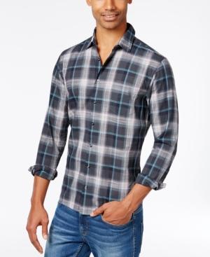 Hugo Men's Slim-fit Cotton Plaid Shirt