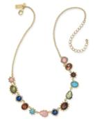 Kate Spade New York Gold-tone Multi-stone Statement Necklace, 17 + 3 Extender