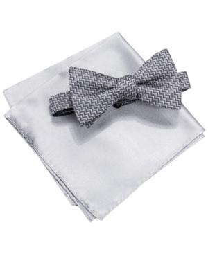 Alfani Men's Richmond Geometric Bow Tie & Pocket Square Set, Only At Macy's