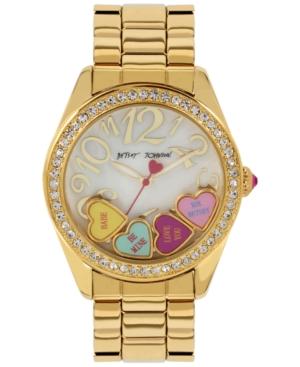 Betsey Johnson Women's Gold-tone Bracelet Watch 40mm Bj00048-181