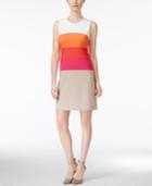 Calvin Klein Sleeveless Colorblocked Sheath Dress