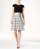 Tommy Hilfiger Shadow Stripe Fit & Flare Dress