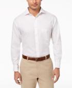 Tasso Elba Men's Classic/regular Fit Non-iron Windowpane French Cuff Dress Shirt, Created For Macy's