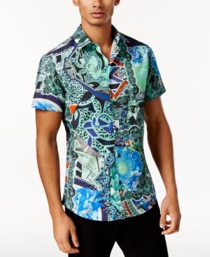 Versace Jeans Men's Eclectic-print Shirt